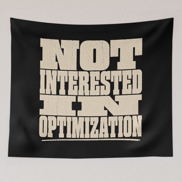 Item preview, Not Interested In Optimization Retro Anti Hustle Streetwear Tee designed and sold by PhylonBoxx.