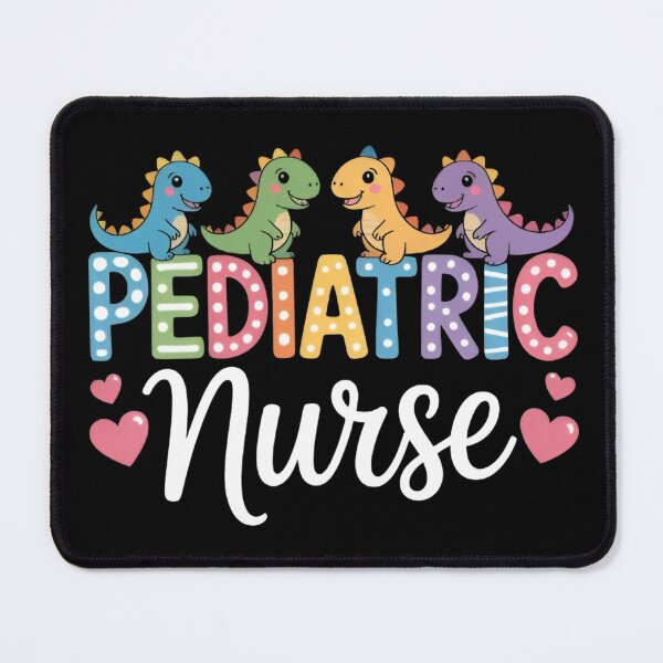 Item preview, Cute Dinosaur Pediatric Nurse Colorful Dino Medical Nurse Gift designed and sold by Zizo-DR44.