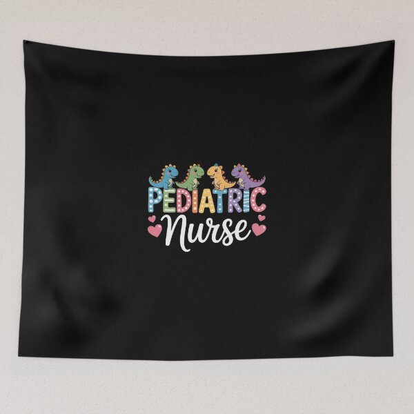 Item preview, Cute Dinosaur Pediatric Nurse Colorful Dino Medical Nurse Gift designed and sold by Zizo-DR44.