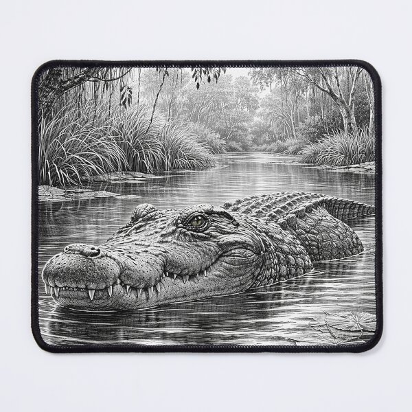 Item preview, Crocodile in the Wetland designed and sold by Pixel Junkies Studio.