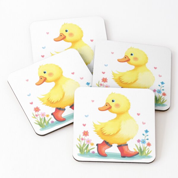 Item preview, Cute Duckling in Red Boots designed and sold by KrisGraphic45.