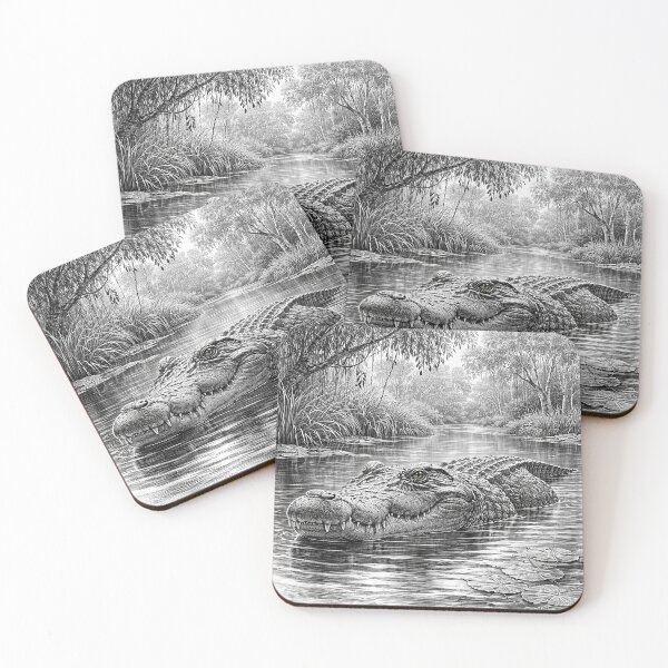 Item preview, Crocodile in the Wetland designed and sold by Pixel Junkies Studio.