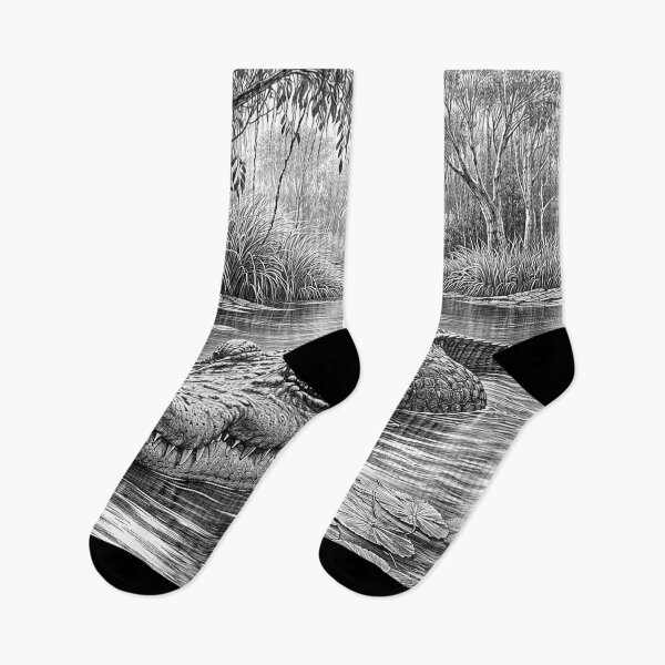 Item preview, Crocodile in the Wetland designed and sold by Pixel Junkies Studio.