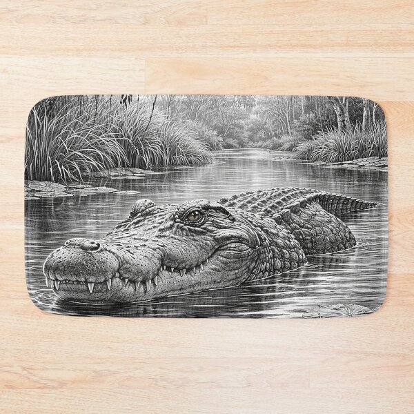 Item preview, Crocodile in the Wetland designed and sold by Pixel Junkies Studio.