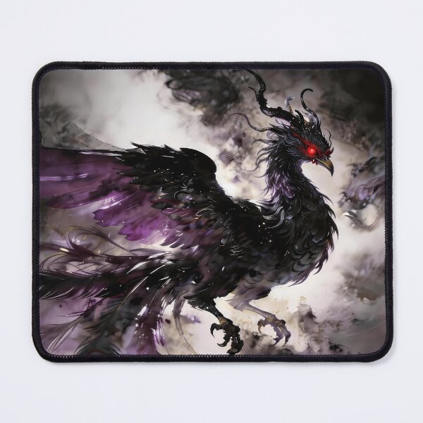 Item preview, The Shadow-Fire Sovereign: Dark Phoenix Elemental Art designed and sold by Studio Lumière Zeit.