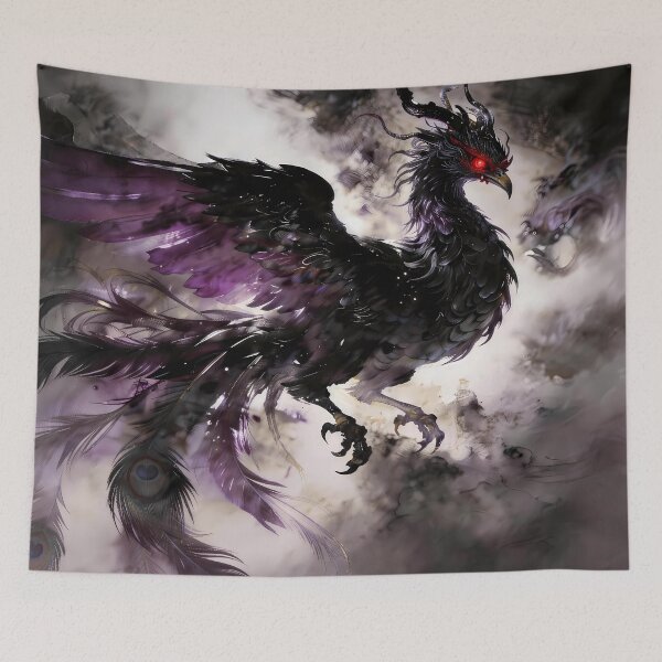 Item preview, The Shadow-Fire Sovereign: Dark Phoenix Elemental Art designed and sold by Studio Lumière Zeit.