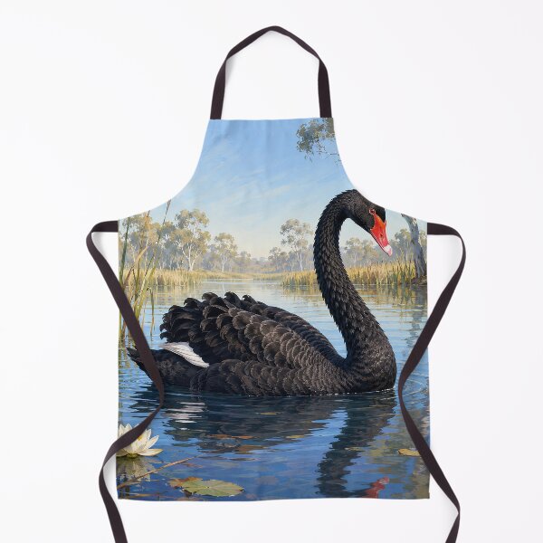 Item preview, Black Swan on Still Wetland designed and sold by Pixel Junkies Studio.