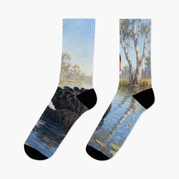 Item preview, Black Swan on Still Wetland designed and sold by Pixel Junkies Studio.
