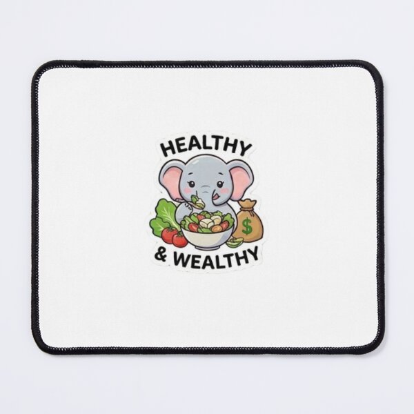 Item preview, Healthy & Wealthy Elephant Sticker designed and sold by JNewellness.