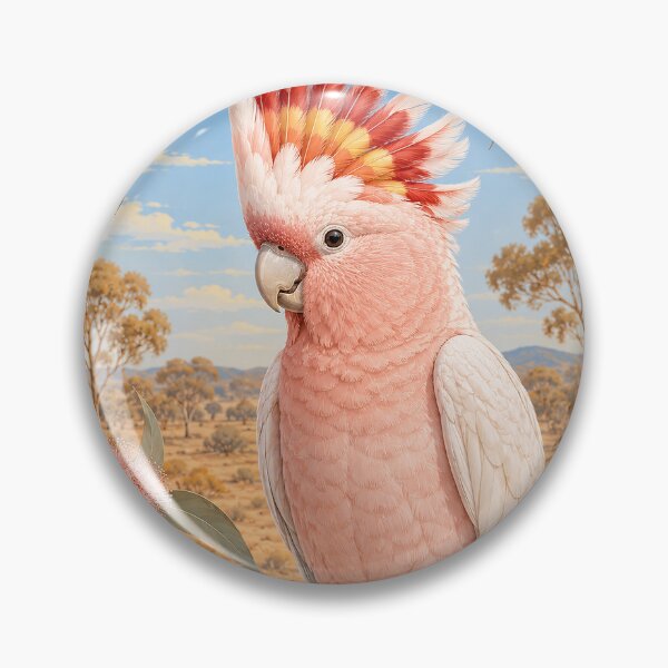 Item preview, Pink Cockatoo in Eucalyptus Bloom designed and sold by Pixel Junkies Studio.