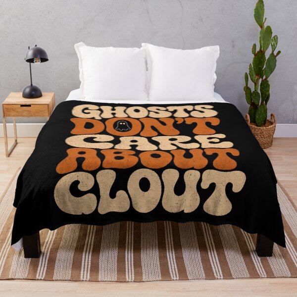 Item preview, Ghosts Dont Care About Clout Funny Retro Halloween Shirt designed and sold by PhylonBoxx.