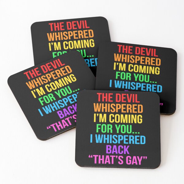 Item preview, The Devil Whispered I'm Coming For You. I Whispered Back designed and sold by Randomera.