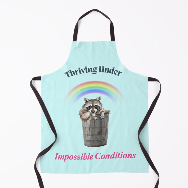 Item preview, Thriving Under Impossible Conditions Raccoon Trash Pop Art designed and sold by DesGard Design Studio.