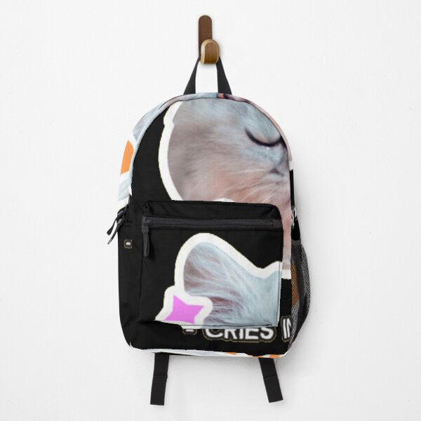 Item preview, Cries In Sleepy Funny Fluffy Cat Meme designed and sold by GenZFashion000.