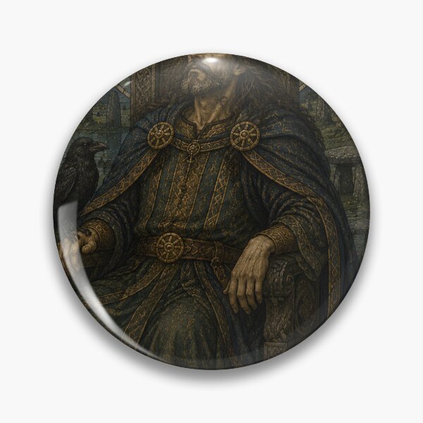 Item preview, Bran the Blessed | Celtic Giant and Raven King | Art Nouveau Print designed and sold by Urbantheseus.