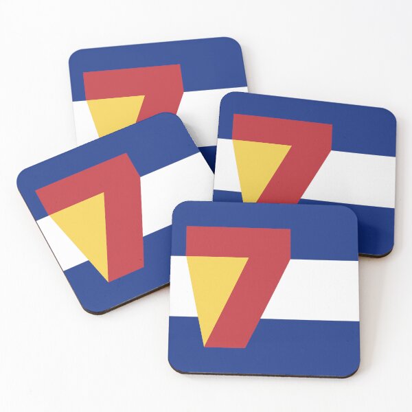 Item preview, Colorado Flag - Number 7 (Seven) designed and sold by FlagFontCO.