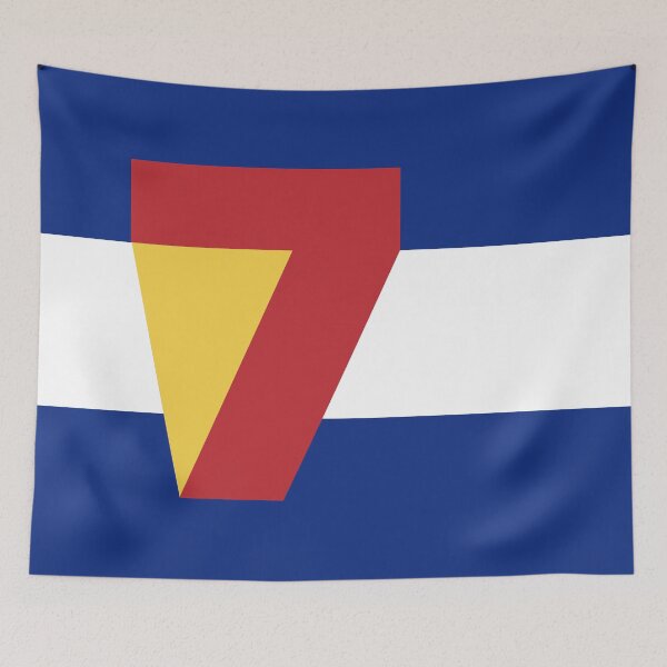 Item preview, Colorado Flag - Number 7 (Seven) designed and sold by FlagFontCO.