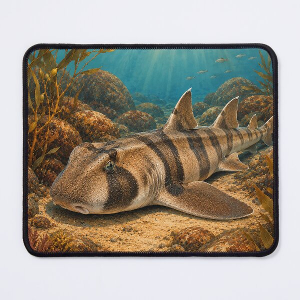 Item preview, Port Jackson Shark Beneath Sunlit Kelp designed and sold by Pixel Junkies Studio.