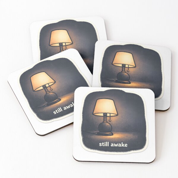 Item preview, Still Awake Indie Lamp Illustration designed and sold by Naviora.