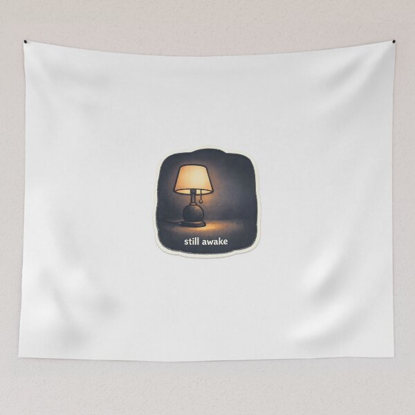 Item preview, Still Awake Indie Lamp Illustration designed and sold by Naviora.