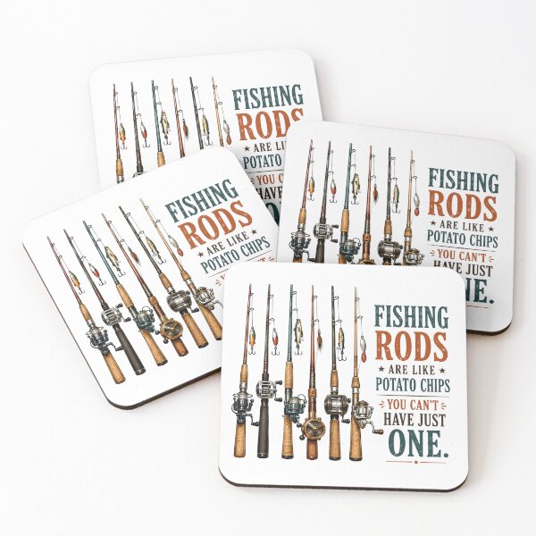 Item preview, Fishing Rods Potato Chips Quote Funny Angler designed and sold by chattsuede.