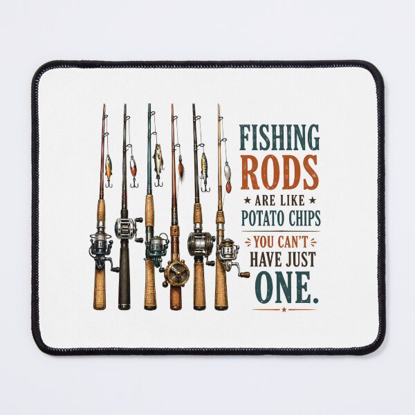 Item preview, Fishing Rods Potato Chips Quote Funny Angler designed and sold by chattsuede.