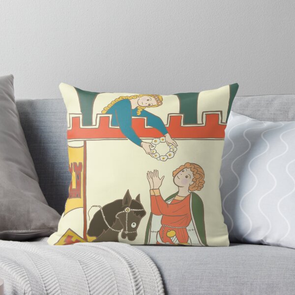 Item preview, Cute Medieval Courtly Love Scene Illustration designed and sold by MariOyama.