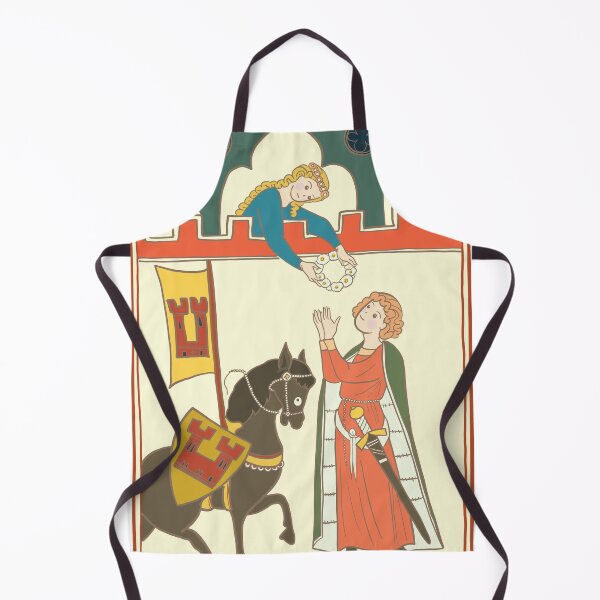 Item preview, Cute Medieval Courtly Love Scene Illustration designed and sold by MariOyama.