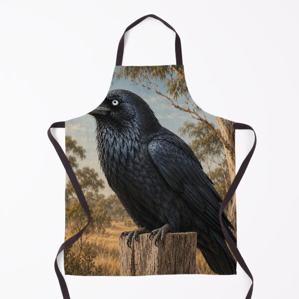 Item preview, Australian Raven on Bushland Post designed and sold by Pixel Junkies Studio.