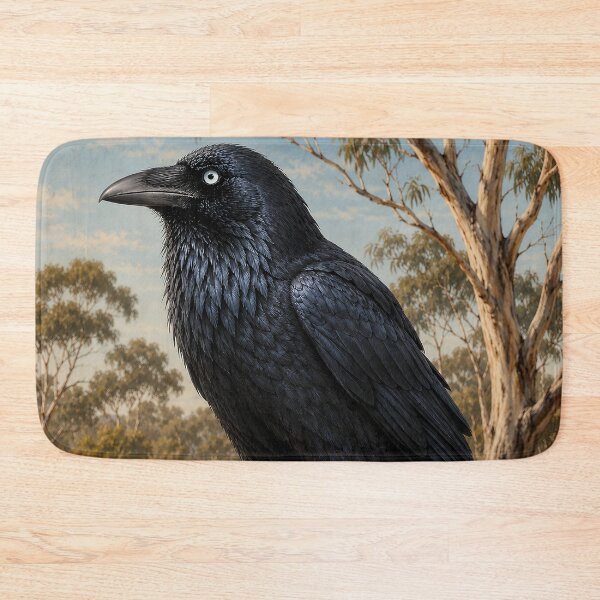 Item preview, Australian Raven on Bushland Post designed and sold by Pixel Junkies Studio.