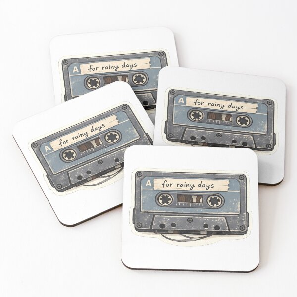 Item preview, For Rainy Days Cassette Tape Design designed and sold by Naviora.