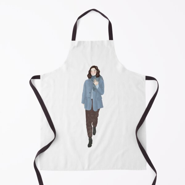 Item preview, Strong Girl Confident Winter Blue Coat Illustration designed and sold by theleftyworks.