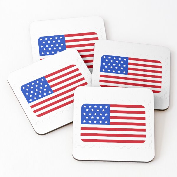 Item preview, Patriotic 2D American Flag Stamp designed and sold by dcohea.