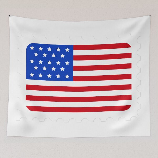 Item preview, Patriotic 2D American Flag Stamp designed and sold by dcohea.