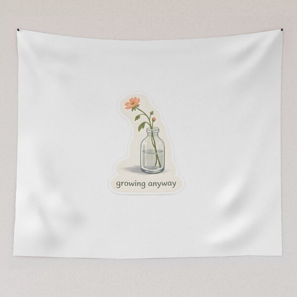 Item preview, Growing Anyway Minimal Flower Design designed and sold by Naviora.
