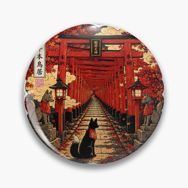 Item preview, Fushimi Inari Torii Gate Sticker | Senbon Torii Kitsune Japanese Shrine designed and sold by SeiMeets.