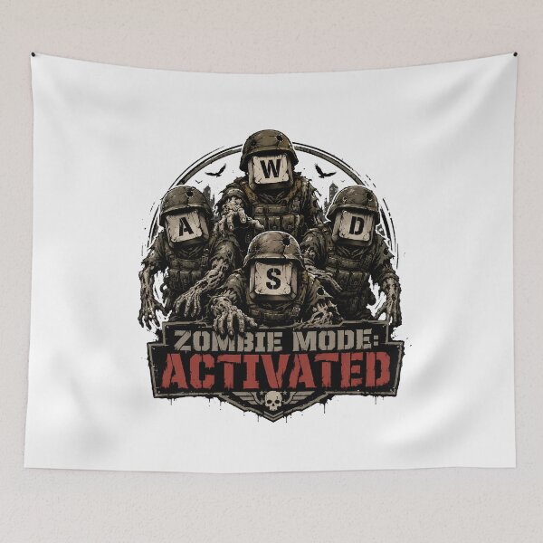 Item preview, WASD Zombie Mode Activated PC Gamer designed and sold by chattsuede.
