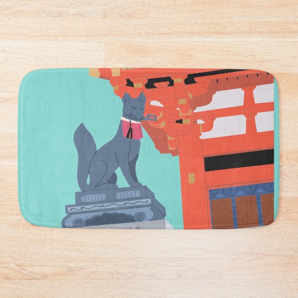 Item preview, Fushimi Inari Temple Kyoto Landscape Drawing Illustration designed and sold by MariOyama.