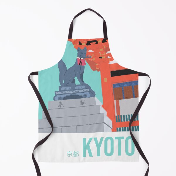 Item preview, Fushimi Inari Temple Kyoto Landscape Drawing Illustration designed and sold by MariOyama.