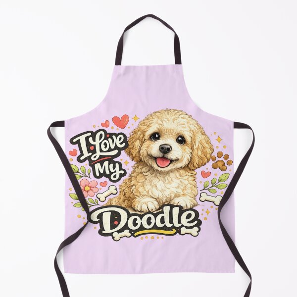 Item preview, I Love My Doodle Watercolor Goldendoodle designed and sold by ssmg80.
