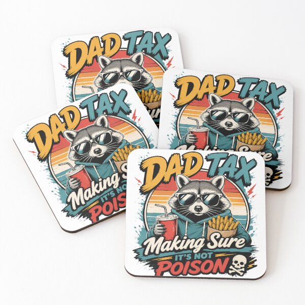 Item preview, Dad Tax Raccoon Humor Gift designed and sold by MinahanSee.