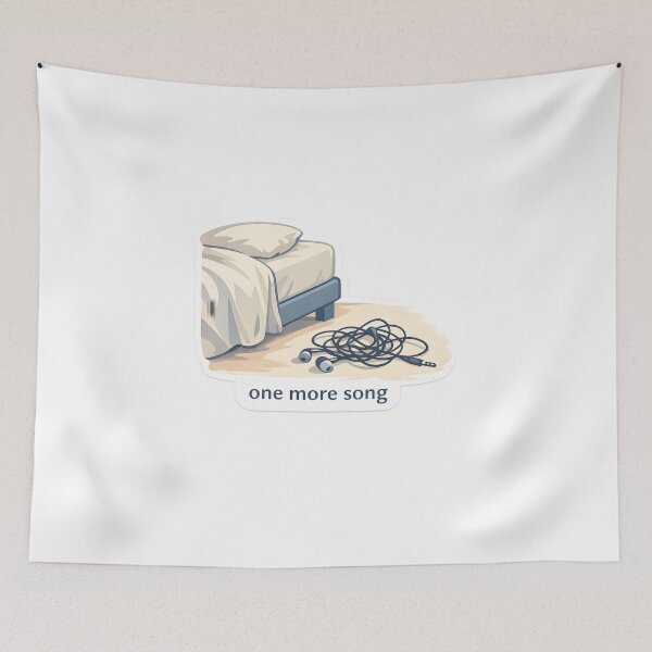 Item preview, One More Song Indie Bedroom Design designed and sold by Naviora.