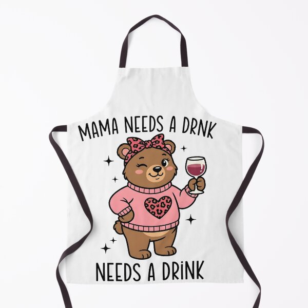 Item preview, Mama Needs a Drink Bear Design designed and sold by HUTEND.