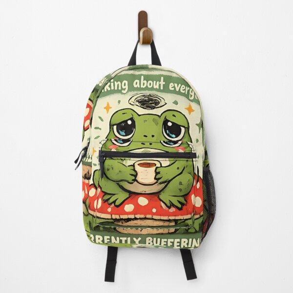 Item preview, Overthinking Frog Sticker Cute Anxiety Frog Cottagecore Meme Emotional Support Frog Funny Frog Sticker Ugly Cute Aesthetic designed and sold by VectorJoy.