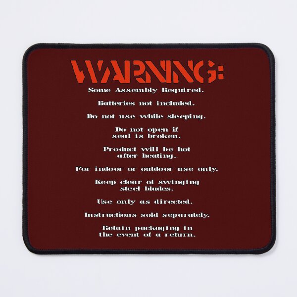 Item preview, Warning Labels  designed and sold by Grimstoybox.