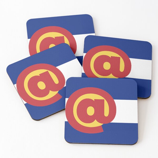 Item preview, Colorado Flag - @ (At Sign) designed and sold by FlagFontCO.