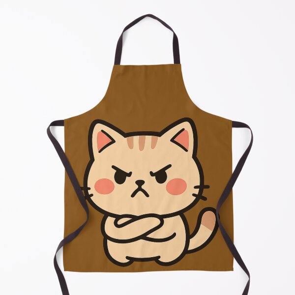 Item preview, Angry Chibi Cat – Cute Grumpy Tiny Cat Sticker designed and sold by PixelPicsStudio.