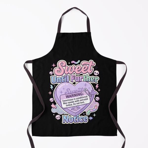 Item preview, Sweet Until Further Notice Funny Pastel Goth Warning designed and sold by Sitred123.