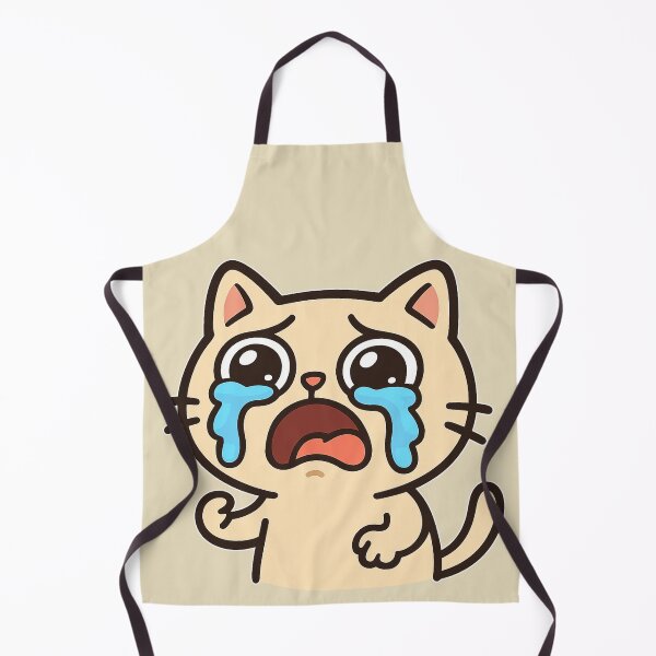 Item preview, Crying Cat Meme Sticker – Emotional Funny Cat designed and sold by PixelPicsStudio.