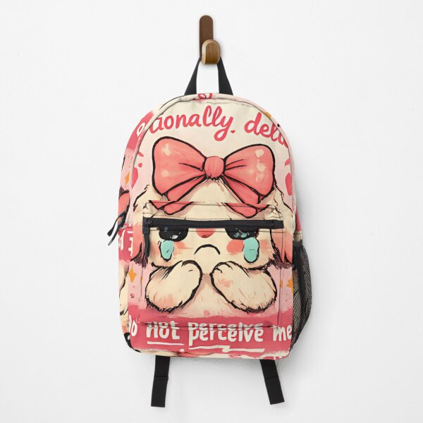 Item preview, Sad Bunny Coquette Sticker Cute Crying Bunny Pink Bow Aesthetic Emotionally Delicate Ugly Cute Bunny Meme designed and sold by VectorJoy.